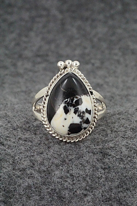 White Buffalo & Sterling Silver Ring - Benjamin Martinez - Size 9.25