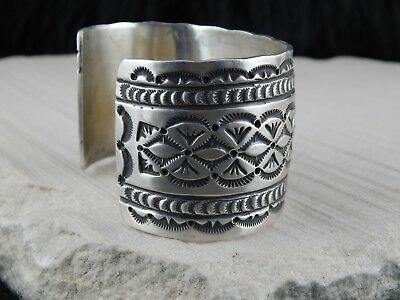 Navajo Sterling Silver Bracelet - Leonard Maloney - High Lonesome Trading