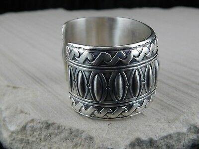 Navajo Sterling Silver Bracelet - Raymond Delgarito - High Lonesome Trading