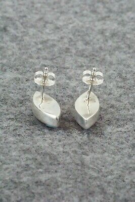 Multi Stone Inlay & Sterling Silver Earrings - Monica Johnson