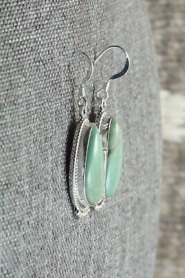 Turquoise & Sterling Silver Earrings - Lee Shorty