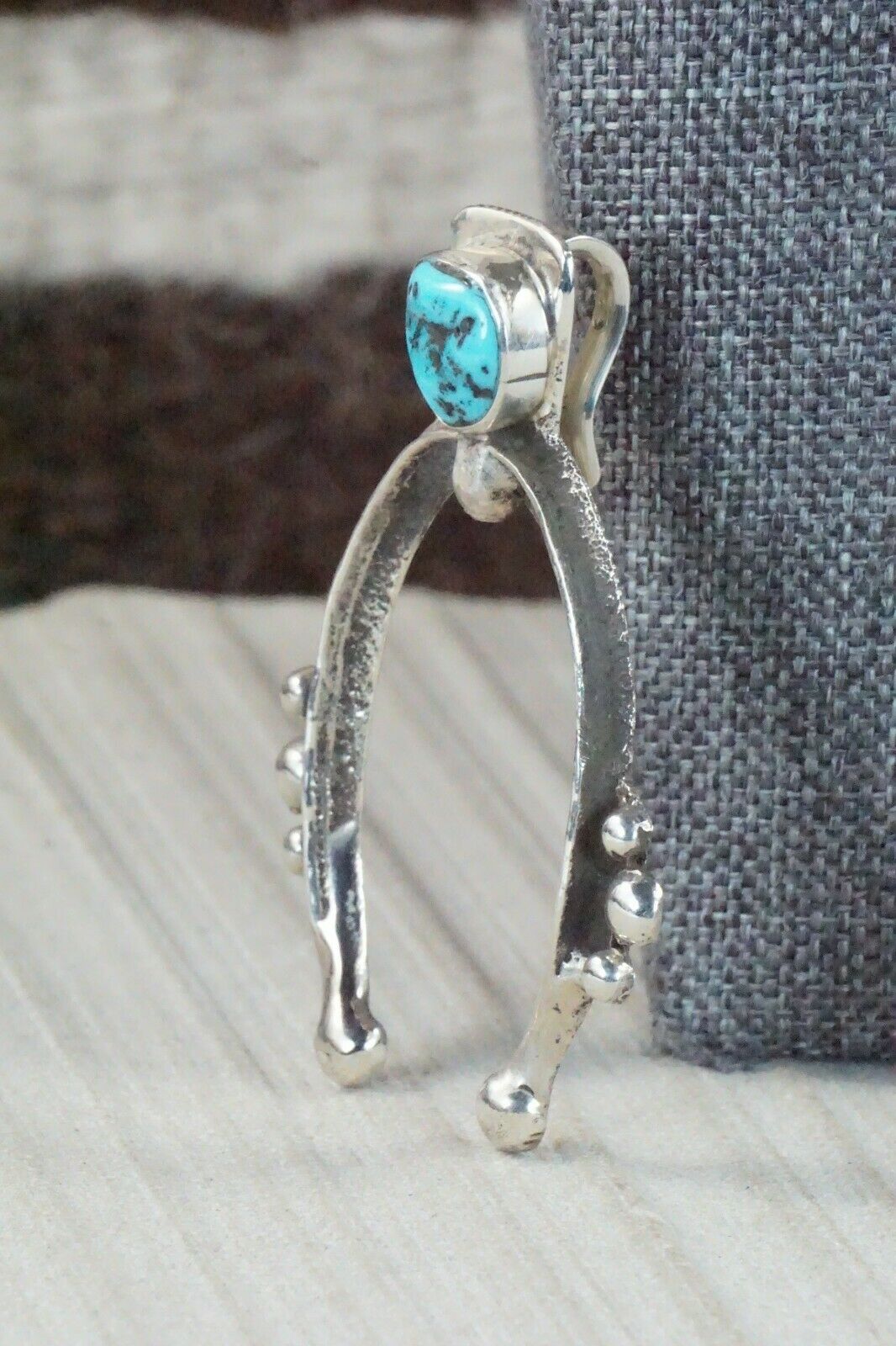 Turquoise and Sterling Silver Naja Pendant - Delbert Arviso