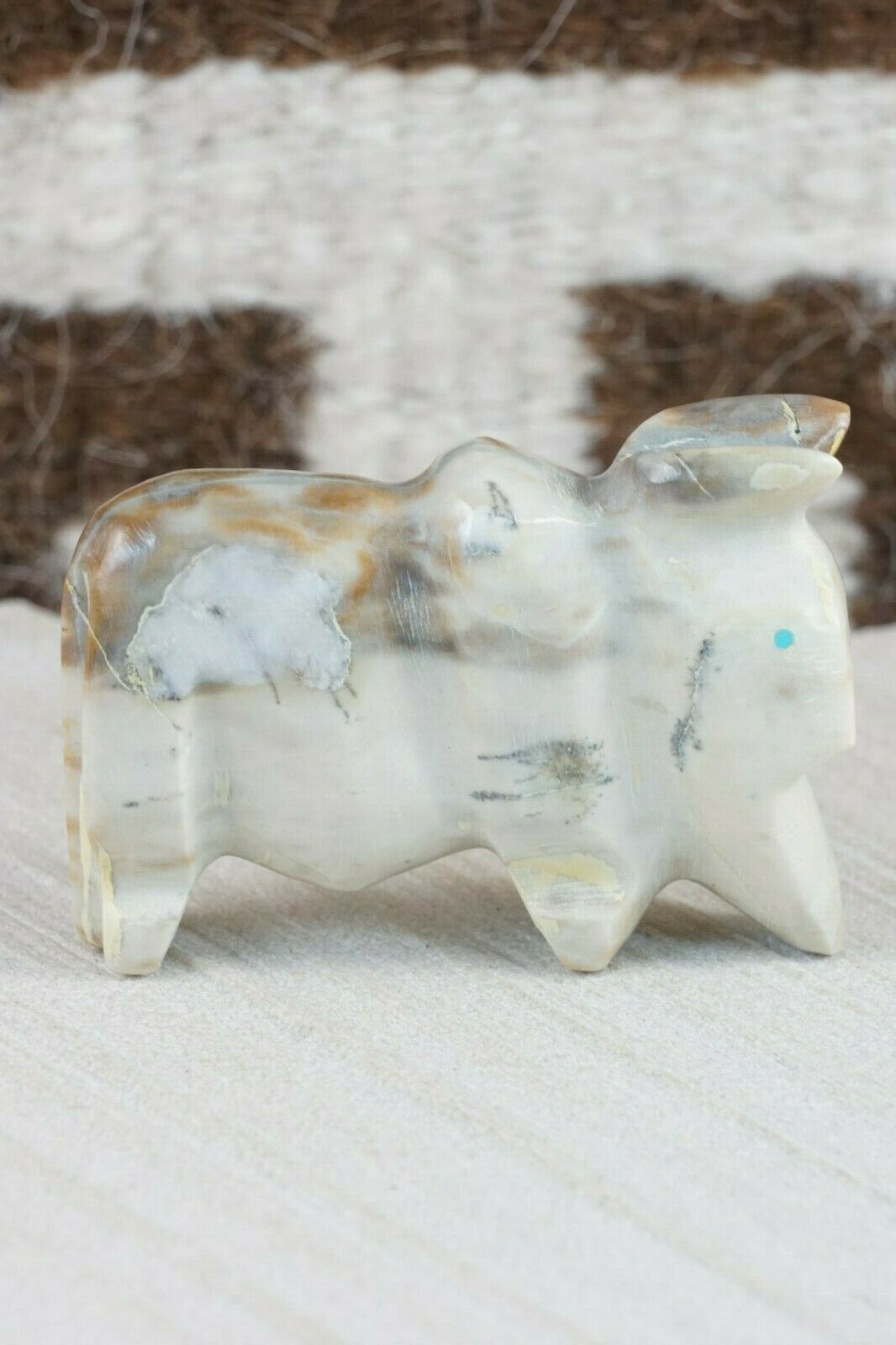 Buffalo Zuni Fetish Carving - Kelly Lementino - High Lonesome Trading
