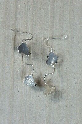 Zuni Turquoise & Sterling Silver Flower Earrings - Valerie Comosona - High Lonesome Trading