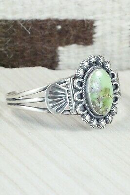 Turquoise and Sterling Silver Bracelet - Leon Martinez