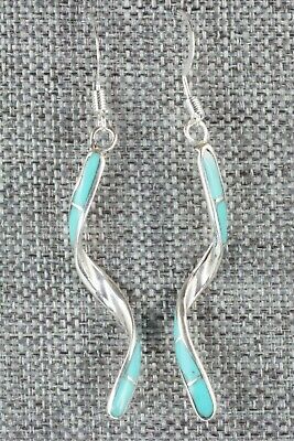 Turquoise & Sterling Silver Earrings - Ira Johnson