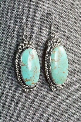 Turquoise & Sterling Silver Earrings - Greg Yazzie