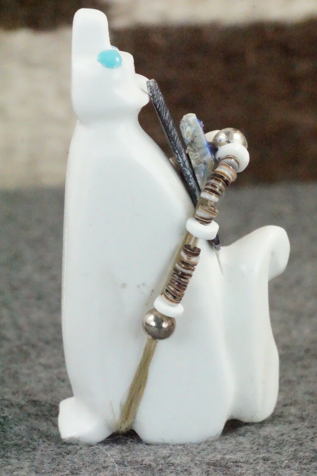 Wolf Zuni Fetish Carving - Lance Deysee