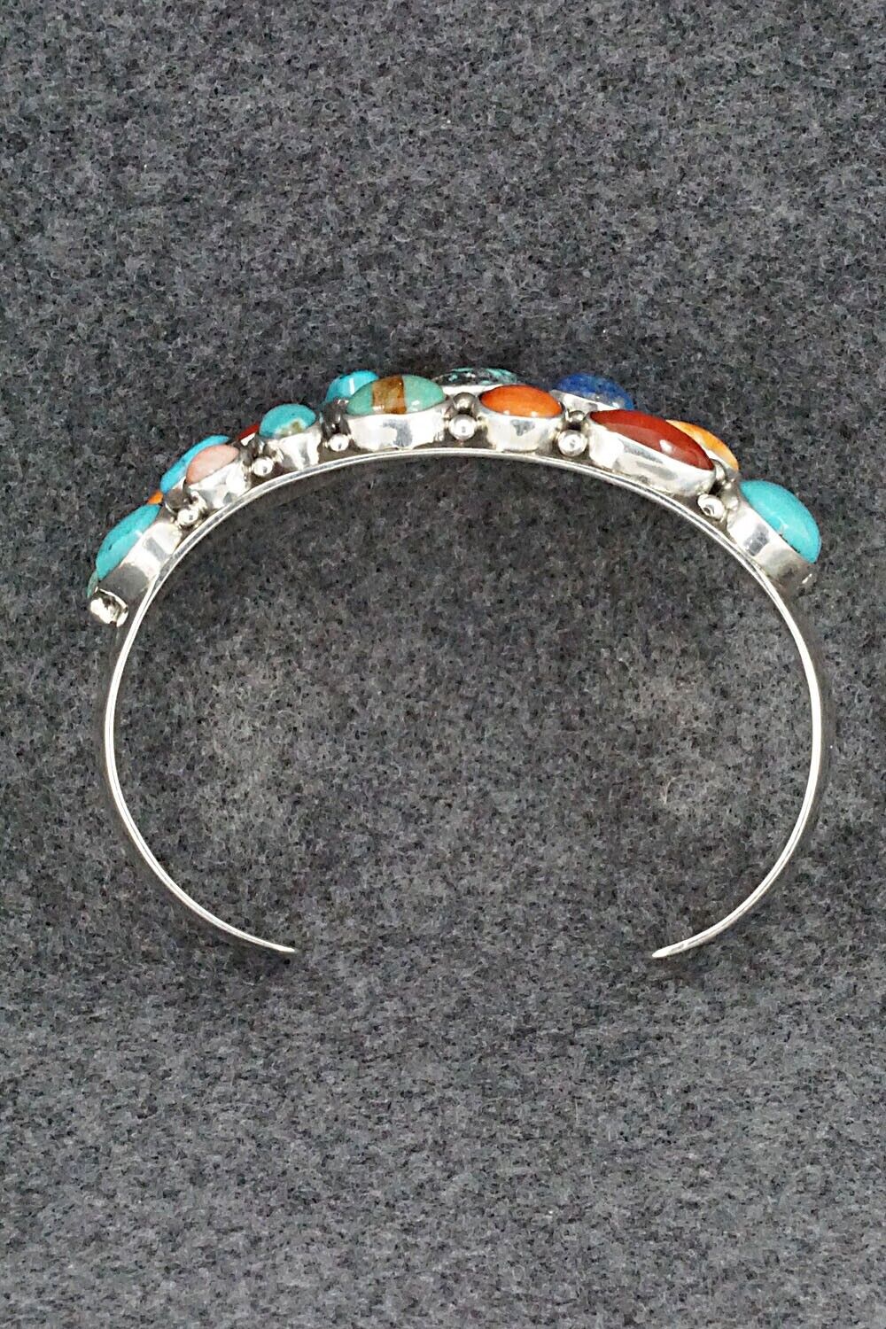 Multi Stone & Sterling Silver Bracelet - Victor Thompson