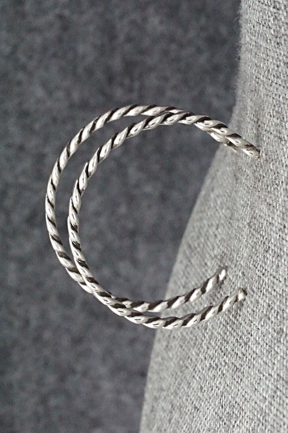 Sterling Silver Hoop Earrings - Elaine Tahe