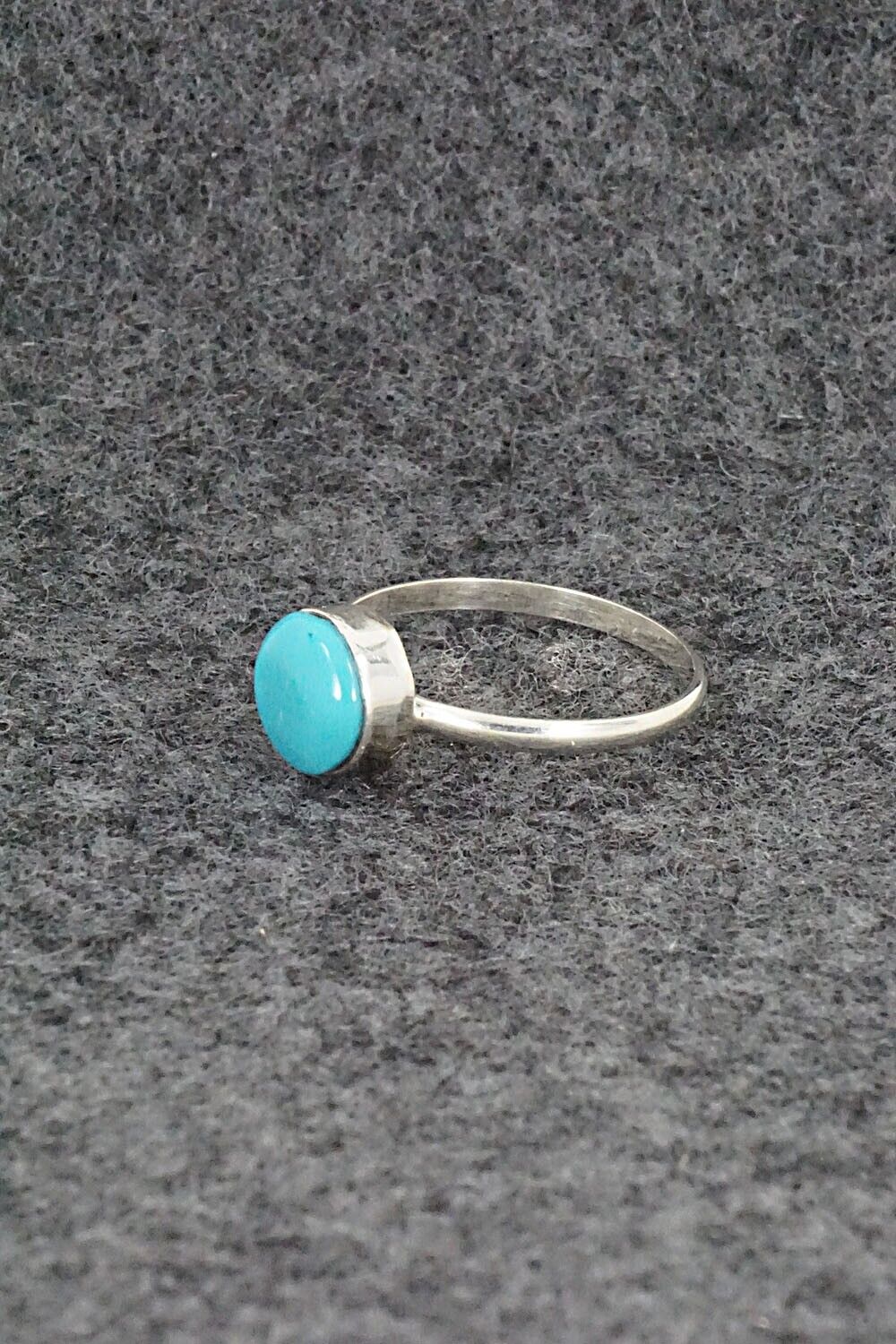 Turquoise & Sterling Silver Ring - Trista Slow - Size 4.25