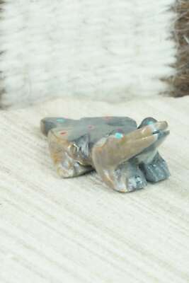 Frog Zuni Fetish Carving - Todd Lowsayatee