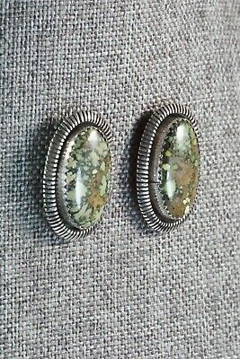 Variscite and Sterling Silver Earrings - Toby Henderson