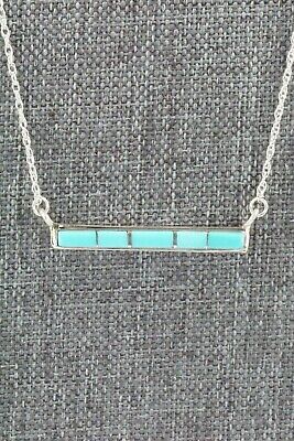 Turquoise & Sterling Silver Necklace - Rolanda Natachu