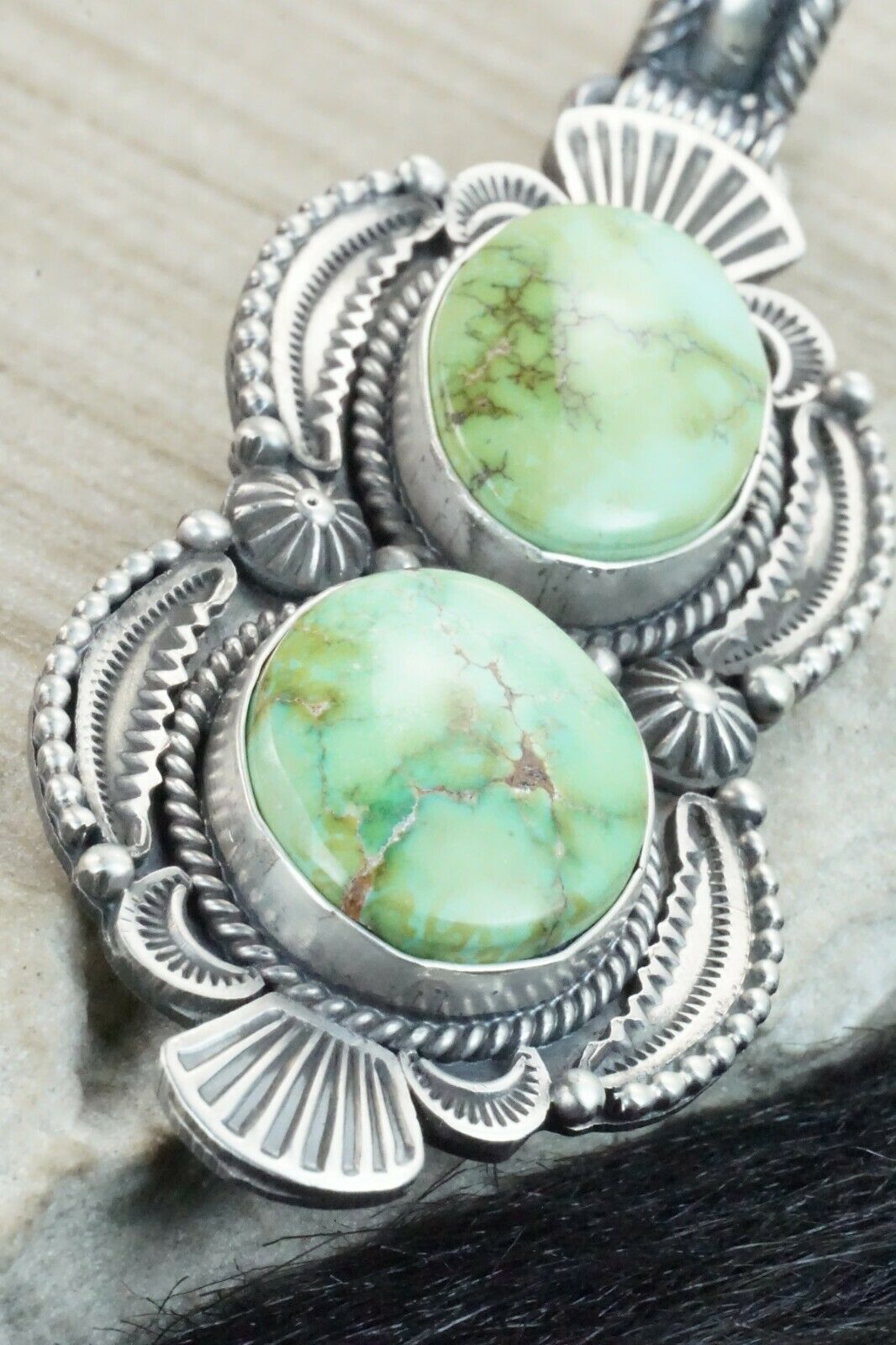 Turquoise & Sterling Silver Pendant - Michael Calladitto