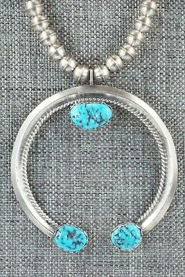 Turquoise & Sterling Silver Squash Blossom - Thomson Willie