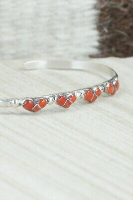 Coral & Sterling Silver Bracelet - Karla Chavez