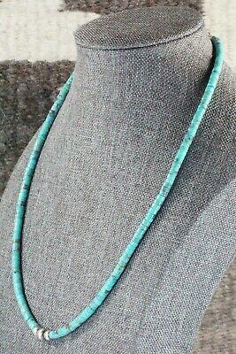 Turquoise & Sterling Silver Necklace - Navajo - High Lonesome Trading