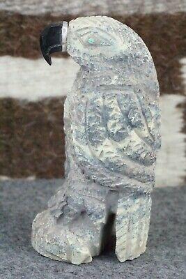 Eagle Zuni Fetish Carving - Jon Quam - High Lonesome Trading