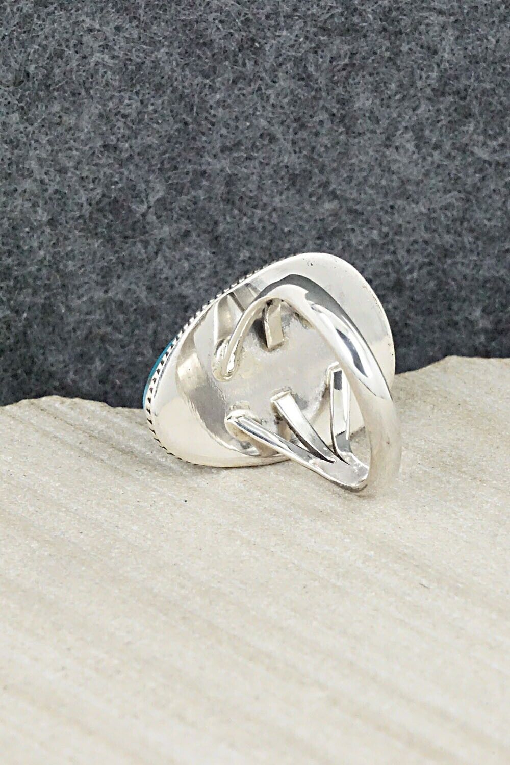 Turquoise & Sterling Silver Ring - Alice Rose Saunders - Size 7.25