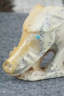 Boar Zuni Fetish Carving - Derrick Kaamasee