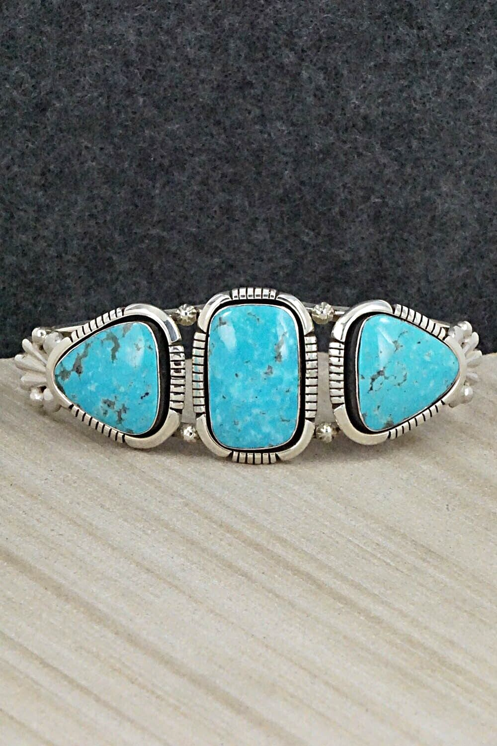 Turquoise and Sterling Silver Bracelet - Jimson Belin