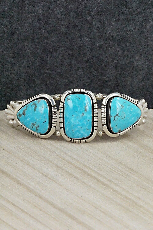 Turquoise and Sterling Silver Bracelet - Jimson Belin