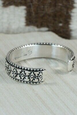 Navajo Sterling Silver Bracelet - Jonathan Nez