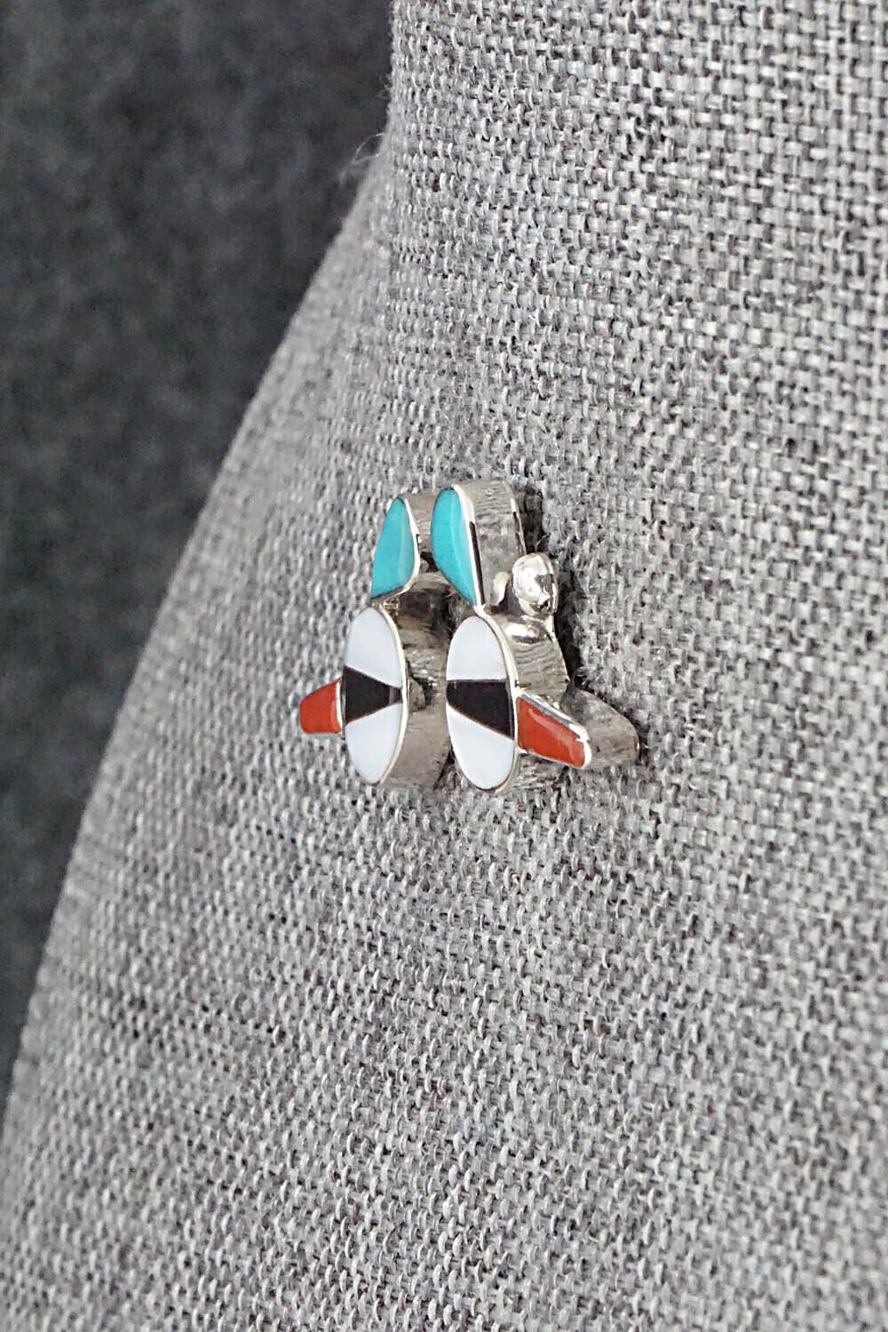 Multi Stone & Sterling Silver Earrings - Leavus Ahiyite