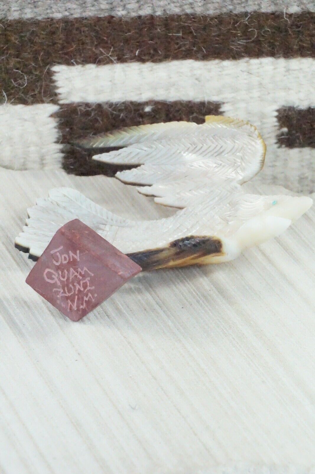 Eagle Zuni Fetish Carving - Jon Quam