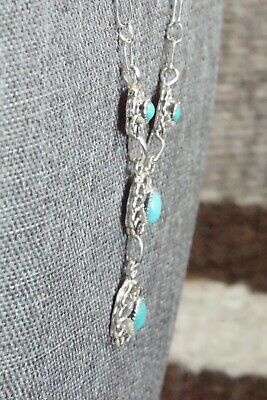 Turquoise & Sterling Silver Necklace and Earrings - Sadie Jim