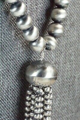 Coral and Sterling Silver Navajo Pearl Necklace - Jan Mariano