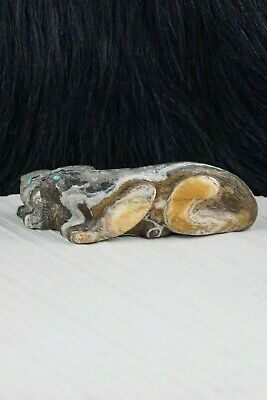Mountain Lion Zuni Fetish Carving - Lance Cheama - High Lonesome Trading