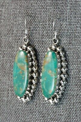 Navajo Turquoise & Sterling Silver Earrings - Sheena Jack