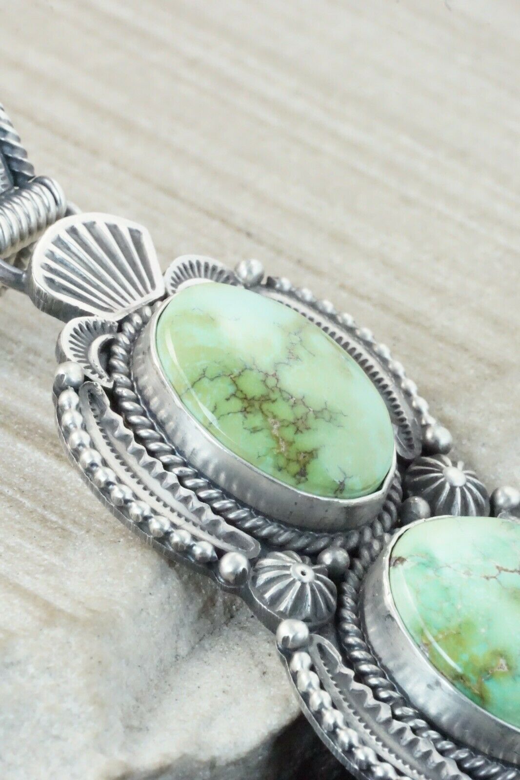 Turquoise & Sterling Silver Pendant - Michael Calladitto