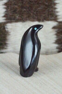 Penguin Zuni Fetish Carving - Calvert Bowannie - High Lonesome Trading