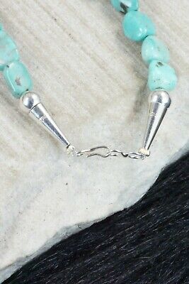 Turquoise and Sterling Silver Necklace - Navajo
