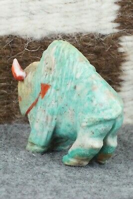 Buffalo Zuni Fetish Carving - Andres Quandelacy