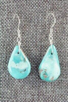 Turquoise & Sterling Silver Earrings - Navajo