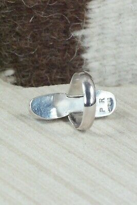 Turquoise and Sterling Silver Ring - Pricilla Reeder - Size 7.75