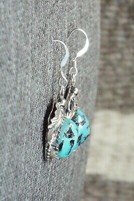 Turquoise & Sterling Silver Earrings - Roberta Begay