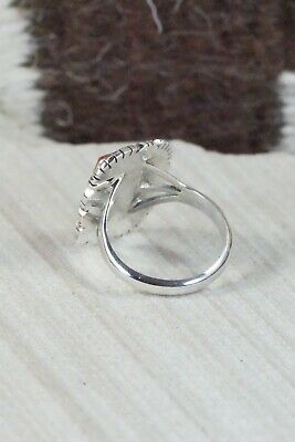 Spiny Oyster and Sterling Silver Ring - Andrew Vandever - Size 8.75