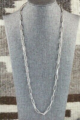 Navajo Sterling Silver Chain Necklace - Sally Shurley