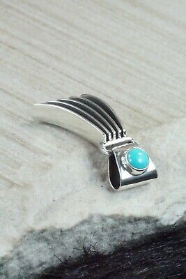 Turquoise & Sterling Silver Pendant - James Bahe
