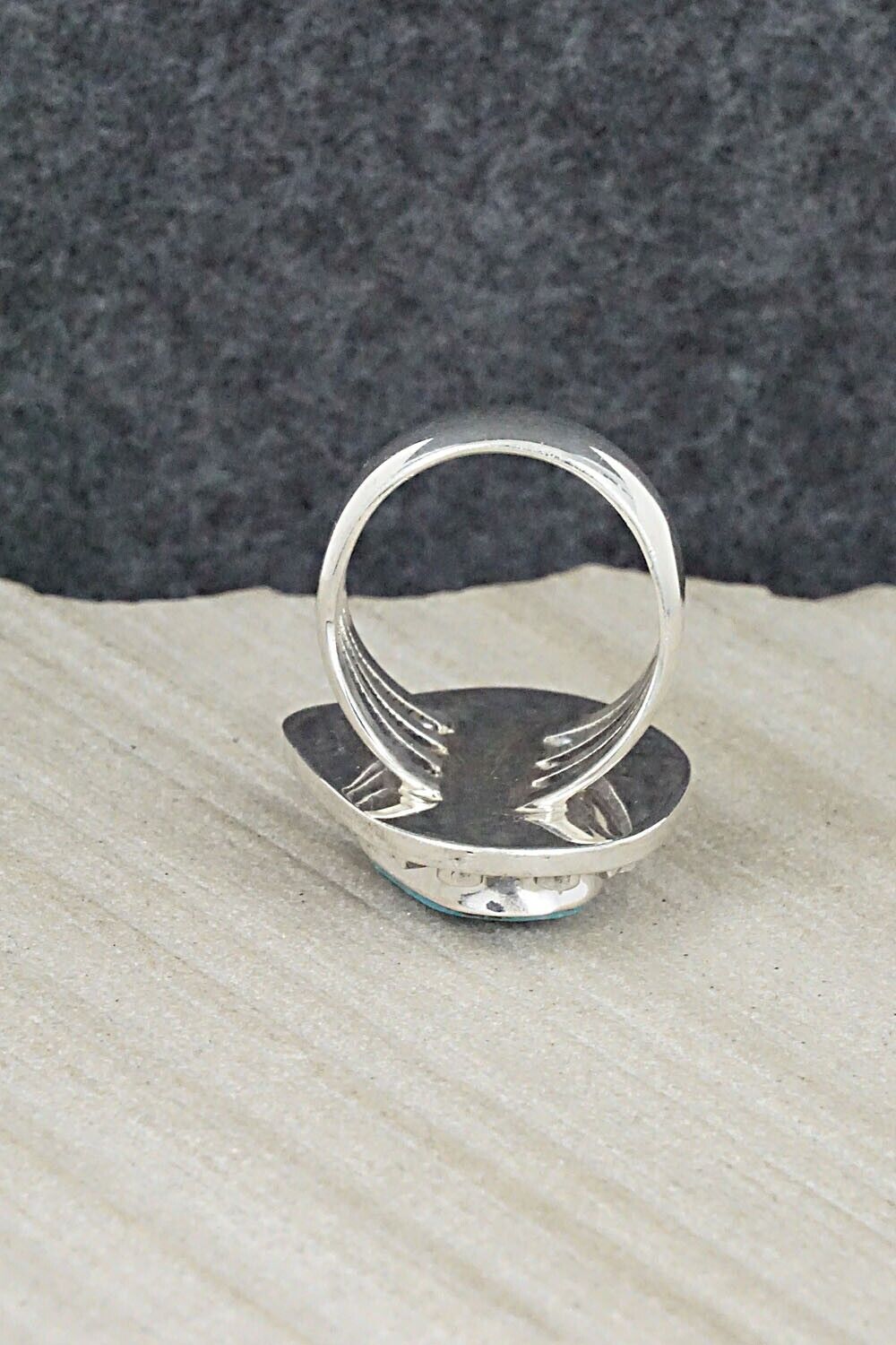 Turquoise & Sterling Silver Ring - Jimson Belin - Size 6.75