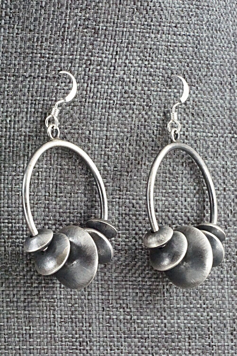 Sterling Silver Navajo Pearl Earrings - Preston Haley