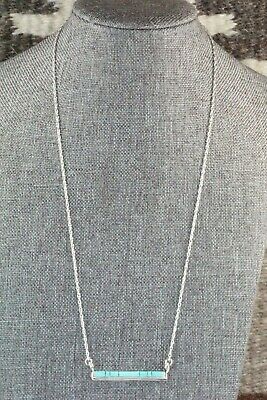 Turquoise & Sterling Silver Necklace - Rolanda Natachu