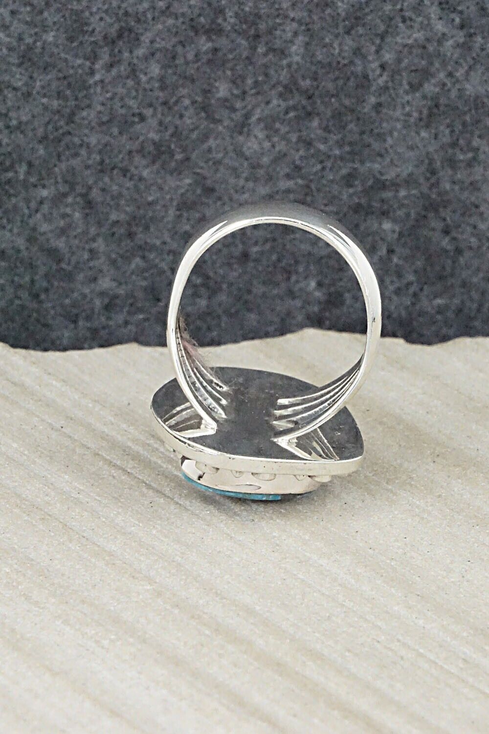 Turquoise & Sterling Silver Ring - Jimson Belin - Size 9