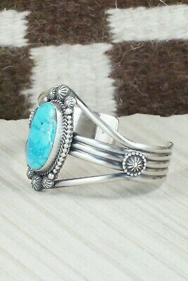 Turquoise & Sterling Silver Bracelet - Michael Calladitto
