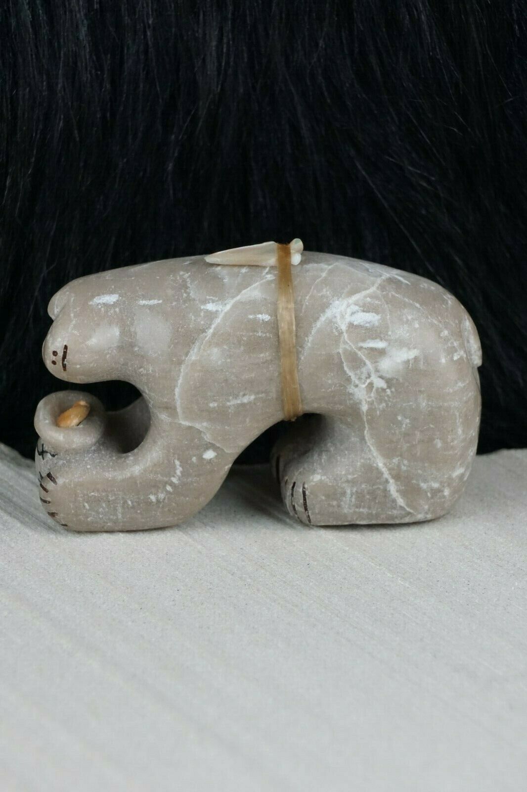 Bear Zuni Fetish Carving - Rick Kallestewa - High Lonesome Trading